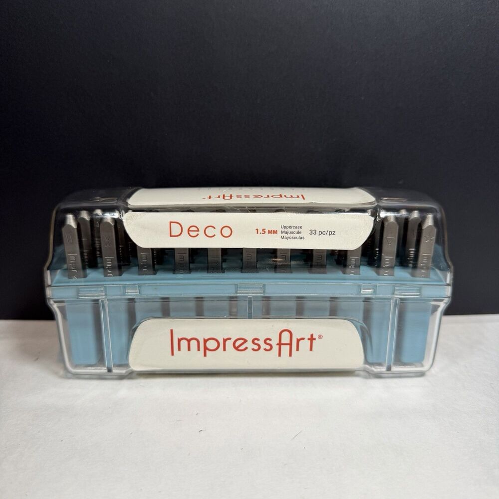 ImpressArt Homeroom Uppercase Alphabet 3mm 33 Piece + Extra Piece